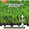 image:imageVEVOR Artificial Grass 10 x 3 ft Fake Grass Turf Rug 06 in Pile Height Realistic Synthetic Lawn Carpet Roll Mat Easy Clean Drainage Holes for Patio Garden Balcony Outdoor Indoor Decor Green18 Pack  12x12