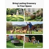 image:imageVEVOR Artificial Grass 10 x 3 ft Fake Grass Turf Rug 06 in Pile Height Realistic Synthetic Lawn Carpet Roll Mat Easy Clean Drainage Holes for Patio Garden Balcony Outdoor Indoor Decor Green65 x 10 FT