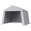 image:imageVEVOR Portable Outdoor Storage Shelter Shed 8 x 14 x 76 ft Heavy Duty Instant Storage Tent Garage Sheds with Rollup Zipper Door for Motorcycle Bike Garden ToolsGray