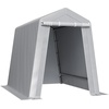 image:imageVEVOR Portable Outdoor Storage Shelter Shed 8 x 14 x 76 ft Heavy Duty Instant Storage Tent Garage Sheds with Rollup Zipper Door for Motorcycle Bike Garden ToolsGray