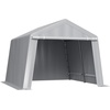image:imageVEVOR Portable Outdoor Storage Shelter Shed 8 x 14 x 76 ft Heavy Duty Instant Storage Tent Garage Sheds with Rollup Zipper Door for Motorcycle Bike Garden ToolsGray