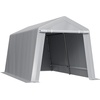 image:imageVEVOR Portable Outdoor Storage Shelter Shed 8 x 14 x 76 ft Heavy Duty Instant Storage Tent Garage Sheds with Rollup Zipper Door for Motorcycle Bike Garden ToolsGray