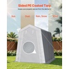 image:imageVEVOR Portable Outdoor Storage Shelter Shed 8 x 14 x 76 ft Heavy Duty Instant Storage Tent Garage Sheds with Rollup Zipper Door for Motorcycle Bike Garden ToolsGray