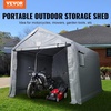 image:imageVEVOR Portable Outdoor Storage Shelter Shed 8 x 14 x 76 ft Heavy Duty Instant Storage Tent Garage Sheds with Rollup Zipper Door for Motorcycle Bike Garden ToolsGray