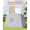 image:imageVEVOR Portable Outdoor Storage Shelter Shed 8 x 14 x 76 ft Heavy Duty Instant Storage Tent Garage Sheds with Rollup Zipper Door for Motorcycle Bike Garden ToolsGray