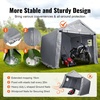 image:imageVEVOR Portable Outdoor Storage Shelter Shed 8 x 14 x 76 ft Heavy Duty Instant Storage Tent Garage Sheds with Rollup Zipper Door for Motorcycle Bike Garden ToolsGray
