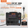 image:imageVEVOR Voltage Converter Transformer 2000W Heavy Duty Step UpDown Transformer Convert from 110 Volt to 220 Volt and from 220 Volt to 110 Volt with US Outlet EU Outlet 5V USB Port CE Certified5000W