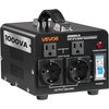 image:imageVEVOR Voltage Converter Transformer 2000W Heavy Duty Step UpDown Transformer Convert from 110 Volt to 220 Volt and from 220 Volt to 110 Volt with US Outlet EU Outlet 5V USB Port CE Certified1000W