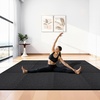 image:imageVEVOR 056Inch 48sqft 12 Tiles Gym Flooring for Home Gym Rubber Top with High Density EVA Foam 25 x 25In Gym Floor Exercise Equipment Mats Interlocking Gym Mats Puzzle Workout Mats Black amp GrayBlack  Grey