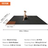 image:imageVEVOR 056Inch 48sqft 12 Tiles Gym Flooring for Home Gym Rubber Top with High Density EVA Foam 25 x 25In Gym Floor Exercise Equipment Mats Interlocking Gym Mats Puzzle Workout Mats Black amp GrayBlack  Grey