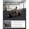 image:imageVEVOR 056Inch 48sqft 12 Tiles Gym Flooring for Home Gym Rubber Top with High Density EVA Foam 25 x 25In Gym Floor Exercise Equipment Mats Interlocking Gym Mats Puzzle Workout Mats Black amp GrayBlack  Grey