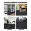 image:imageVEVOR 056Inch 48sqft 12 Tiles Gym Flooring for Home Gym Rubber Top with High Density EVA Foam 25 x 25In Gym Floor Exercise Equipment Mats Interlocking Gym Mats Puzzle Workout Mats Black amp GrayBlack  Grey