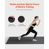 image:imageVEVOR 056Inch 48sqft 12 Tiles Gym Flooring for Home Gym Rubber Top with High Density EVA Foam 25 x 25In Gym Floor Exercise Equipment Mats Interlocking Gym Mats Puzzle Workout Mats Black amp GrayBlack  White