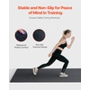 image:imageVEVOR 056Inch 48sqft 12 Tiles Gym Flooring for Home Gym Rubber Top with High Density EVA Foam 25 x 25In Gym Floor Exercise Equipment Mats Interlocking Gym Mats Puzzle Workout Mats Black amp GrayBlack  Blue