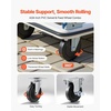 image:imageVEVOR Foldable Push Cart Dolly 660 lbs Load Capacity Folding Platform Truck with Swivel Wheels Moving Platform Hand Truck Flatbed Cart Space Saving Push Handle for Easy Storage 354 x 343 x 24 in354 x 343 x 240 in 900 x 870 x 610 mm