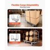 image:imageVEVOR Foldable Push Cart Dolly 660 lbs Load Capacity Folding Platform Truck with Swivel Wheels Moving Platform Hand Truck Flatbed Cart Space Saving Push Handle for Easy Storage 354 x 343 x 24 in480 x 240 x 362 in1220 x 610 x 920 mm