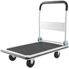 image:imageVEVOR Foldable Push Cart Dolly 660 lbs Load Capacity Folding Platform Truck with Swivel Wheels Moving Platform Hand Truck Flatbed Cart Space Saving Push Handle for Easy Storage 354 x 343 x 24 in354 x 343 x 240 in 900 x 870 x 610 mm