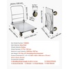 image:imageVEVOR Foldable Push Cart Dolly 660 lbs Load Capacity Folding Platform Truck with Swivel Wheels Moving Platform Hand Truck Flatbed Cart Space Saving Push Handle for Easy Storage 354 x 343 x 24 in354 x 236 x 354 in 900 x 600 x 900 mm