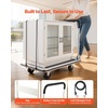 image:imageVEVOR Foldable Push Cart Dolly 660 lbs Load Capacity Folding Platform Truck with Swivel Wheels Moving Platform Hand Truck Flatbed Cart Space Saving Push Handle for Easy Storage 354 x 343 x 24 in354 x 343 x 240 in 900 x 870 x 610 mm