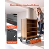 image:imageVEVOR Foldable Push Cart Dolly 660 lbs Load Capacity Folding Platform Truck with Swivel Wheels Moving Platform Hand Truck Flatbed Cart Space Saving Push Handle for Easy Storage 354 x 343 x 24 in352 x 234 x 335 in 895 x 595 x 850 mm