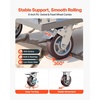image:imageVEVOR Foldable Push Cart Dolly 660 lbs Load Capacity Folding Platform Truck with Swivel Wheels Moving Platform Hand Truck Flatbed Cart Space Saving Push Handle for Easy Storage 354 x 343 x 24 in480 x 240 x 362 in1220 x 610 x 920 mm