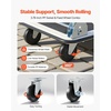 image:imageVEVOR Foldable Push Cart Dolly 660 lbs Load Capacity Folding Platform Truck with Swivel Wheels Moving Platform Hand Truck Flatbed Cart Space Saving Push Handle for Easy Storage 354 x 343 x 24 in290 x 189 x 325 in  735 x 480 x 825 mm