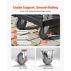 image:imageVEVOR Foldable Push Cart Dolly 660 lbs Load Capacity Folding Platform Truck with Swivel Wheels Moving Platform Hand Truck Flatbed Cart Space Saving Push Handle for Easy Storage 354 x 343 x 24 in352 x 234 x 335 in 895 x 595 x 850 mm