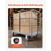 image:imageVEVOR Foldable Push Cart Dolly 660 lbs Load Capacity Folding Platform Truck with Swivel Wheels Moving Platform Hand Truck Flatbed Cart Space Saving Push Handle for Easy Storage 354 x 343 x 24 in480 x 240 x 362 in1220 x 610 x 920 mm