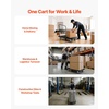 image:imageVEVOR Foldable Push Cart Dolly 660 lbs Load Capacity Folding Platform Truck with Swivel Wheels Moving Platform Hand Truck Flatbed Cart Space Saving Push Handle for Easy Storage 354 x 343 x 24 in352 x 234 x 335 in 895 x 595 x 850 mm
