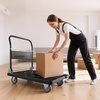 image:imageVEVOR Foldable Push Cart Dolly 660 lbs Load Capacity Folding Platform Truck with Swivel Wheels Moving Platform Hand Truck Flatbed Cart Space Saving Push Handle for Easy Storage 354 x 343 x 24 in352 x 234 x 335 in 895 x 595 x 850 mm