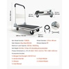 image:imageVEVOR Foldable Push Cart Dolly 660 lbs Load Capacity Folding Platform Truck with Swivel Wheels Moving Platform Hand Truck Flatbed Cart Space Saving Push Handle for Easy Storage 354 x 343 x 24 in290 x 189 x 325 in  735 x 480 x 825 mm