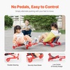 image:imageVEVOR Ride on Scooter Load Capacity of 132 lbs Swing SidetoSide for Amazing Ride Powered by ZigZag Motion Ride on Drifting Toy for Ages 4 Rides on Any Hard Surface for Indoor amp Outdoor RedRed