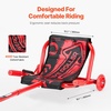 image:imageVEVOR Ride on Scooter Load Capacity of 132 lbs Swing SidetoSide for Amazing Ride Powered by ZigZag Motion Ride on Drifting Toy for Ages 4 Rides on Any Hard Surface for Indoor amp Outdoor RedRed