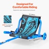 image:imageVEVOR Ride on Scooter Load Capacity of 132 lbs Swing SidetoSide for Amazing Ride Powered by ZigZag Motion Ride on Drifting Toy for Ages 4 Rides on Any Hard Surface for Indoor amp Outdoor RedBlue