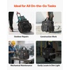 image:imageVEVOR Rolling Tool Backpack 110 lbs Load Capacity 45 Pockets Heavy Duty Roller Tool Bag on Wheels Adjustable Telescoping Handle amp Stable Base Toolbag Organizers for Construction MechanicTool Bag