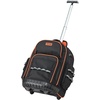 image:imageVEVOR Rolling Tool Backpack 110 lbs Load Capacity 45 Pockets Heavy Duty Roller Tool Bag on Wheels Adjustable Telescoping Handle amp Stable Base Toolbag Organizers for Construction MechanicTool Backpack