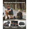 image:imageVEVOR Rolling Tool Backpack 110 lbs Load Capacity 45 Pockets Heavy Duty Roller Tool Bag on Wheels Adjustable Telescoping Handle amp Stable Base Toolbag Organizers for Construction MechanicTool Backpack