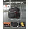 image:imageVEVOR Rolling Tool Backpack 110 lbs Load Capacity 45 Pockets Heavy Duty Roller Tool Bag on Wheels Adjustable Telescoping Handle amp Stable Base Toolbag Organizers for Construction MechanicTool Bag