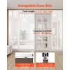 image:imageVEVOR Sliding Pocket Door Hardware Track Kit 5673 Pocket Door Track Kit with Soft Close Mechanism for Smooth and Quiet Sliding Easy to Install for 1 to 1 34 Thickness 30 Width Single Doorsilver5ftsingle door