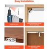 image:imageVEVOR Sliding Pocket Door Hardware Track Kit 5673 Pocket Door Track Kit with Soft Close Mechanism for Smooth and Quiet Sliding Easy to Install for 1 to 1 34 Thickness 30 Width Single Doorsilver5ftsingle doorsoft close