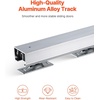 image:imageVEVOR Sliding Pocket Door Hardware Track Kit 5673 Pocket Door Track Kit with Soft Close Mechanism for Smooth and Quiet Sliding Easy to Install for 1 to 1 34 Thickness 30 Width Single Doorsilver5ftsingle door