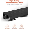 image:imageVEVOR Sliding Pocket Door Hardware Track Kit 5673 Pocket Door Track Kit with Soft Close Mechanism for Smooth and Quiet Sliding Easy to Install for 1 to 1 34 Thickness 30 Width Single Door8 Ft for 2 doors