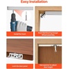 image:imageVEVOR Sliding Pocket Door Hardware Track Kit 5673 Pocket Door Track Kit with Soft Close Mechanism for Smooth and Quiet Sliding Easy to Install for 1 to 1 34 Thickness 30 Width Single Doorsilver4ftsingle doorsoft close
