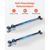 image:imageVEVOR Sliding Pocket Door Hardware Track Kit 5673 Pocket Door Track Kit with Soft Close Mechanism for Smooth and Quiet Sliding Easy to Install for 1 to 1 34 Thickness 30 Width Single Doorsilver4ftsingle doorsoft close