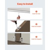 image:imageVEVOR Sliding Pocket Door Hardware Track Kit 5673 Pocket Door Track Kit with Soft Close Mechanism for Smooth and Quiet Sliding Easy to Install for 1 to 1 34 Thickness 30 Width Single Doorsilver5ftsingle door