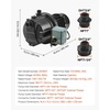 image:imageVEVOR 115 Volt Shallow Well Jet Pump 1 HP 176 GPM Heavyduty Cast Iron Irrigation Water Pump 164 ft Max Head 2040 PSI IPX4 Waterproof for Garden Lawn amp Field Irrigation HighRise Water Supply1HP Cast Iron