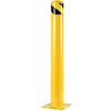 image:imageBestEquip Safety Bollard 3645 Safety Barrier Bollard 412 OD 36 Height Yellow Powder Coat Pipe Steel Safety Barrier with 4 Free Anchor Bolts for TrafficSensitive Area48Hx45D