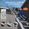 image:imageVEVOR 155 FT AFrame Telescoping Ladder  Portable Aluminum Ladder 330lb Load Capacity for Indoor Outdoor Roof amp RV Use11 FT