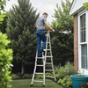 image:imageVEVOR 155 FT AFrame Telescoping Ladder  Portable Aluminum Ladder 330lb Load Capacity for Indoor Outdoor Roof amp RV Use19 FT