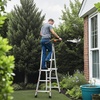 image:imageVEVOR 155 FT AFrame Telescoping Ladder  Portable Aluminum Ladder 330lb Load Capacity for Indoor Outdoor Roof amp RV Use95 FT